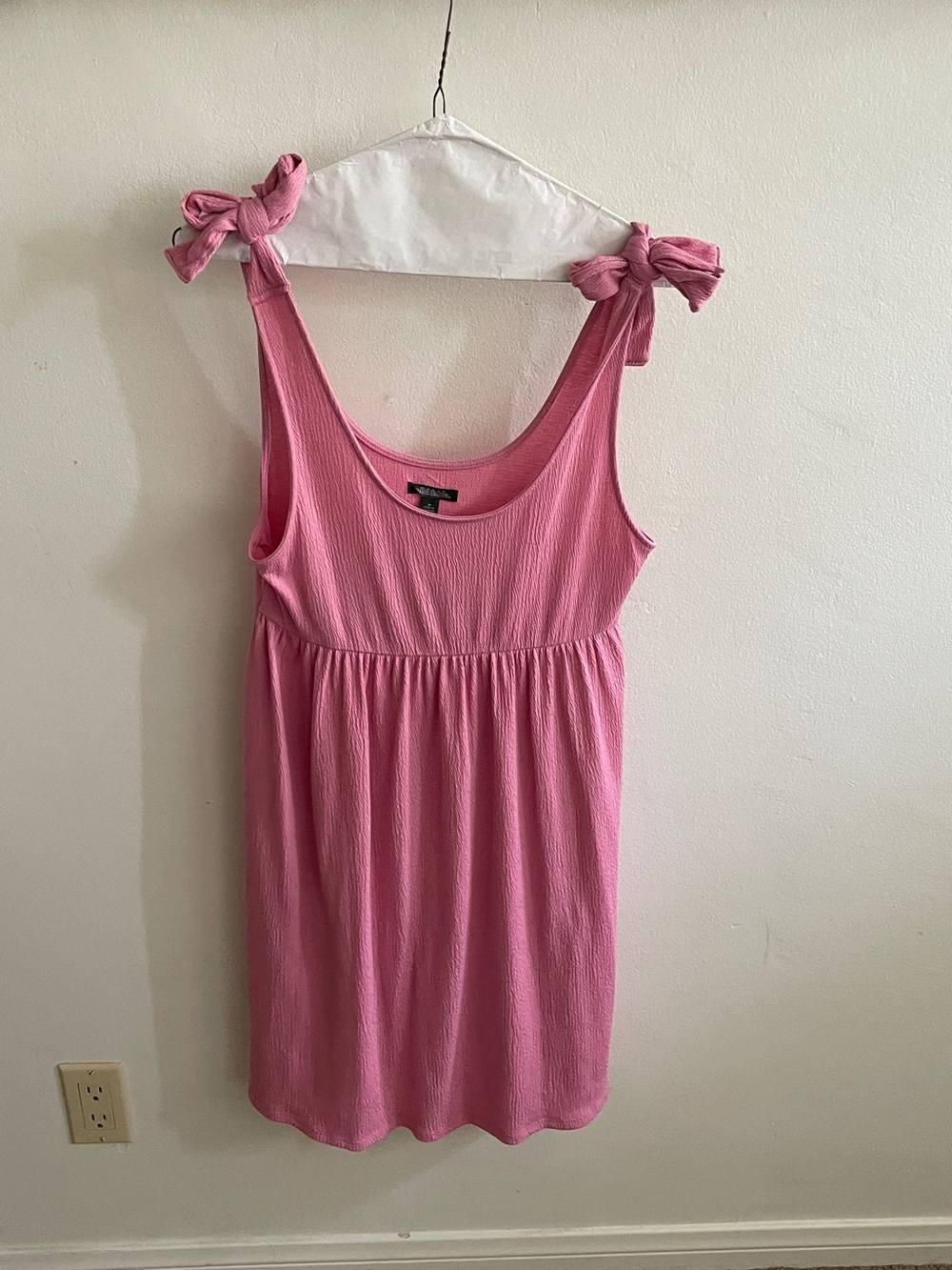wild fable Pink Tie-Shoulder Tank Dress